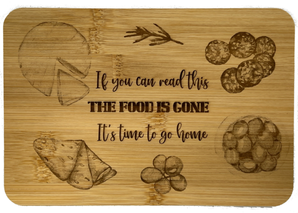If you can read this, The Food is Gone