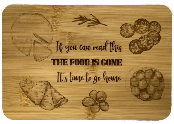 If you can read this, The Food is Gone